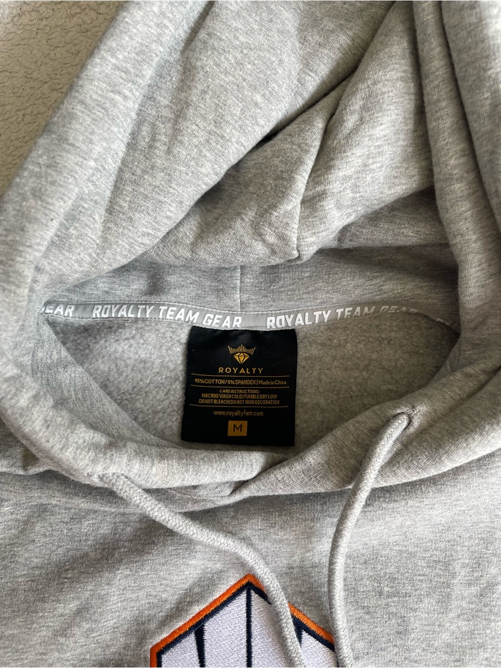 Royalty For Me Gray Men's Pullover Hoodie - Medium